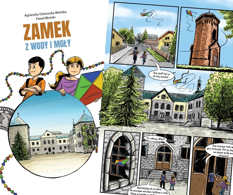 Komiks promocyjny dla Zamku Sieleckiego w Sosnowcu.